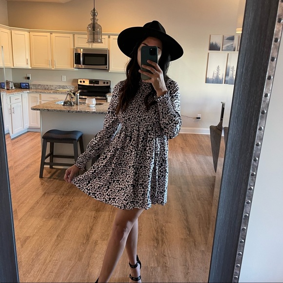 Cherry Blossom Empire Babydoll Dress - Picture 4 of 12